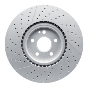 Mercedes-Benz CLA45 AMG Brake Rotor (1) - Front - R1 Concepts - Drilled & Slotted GeoMET - `14-`19